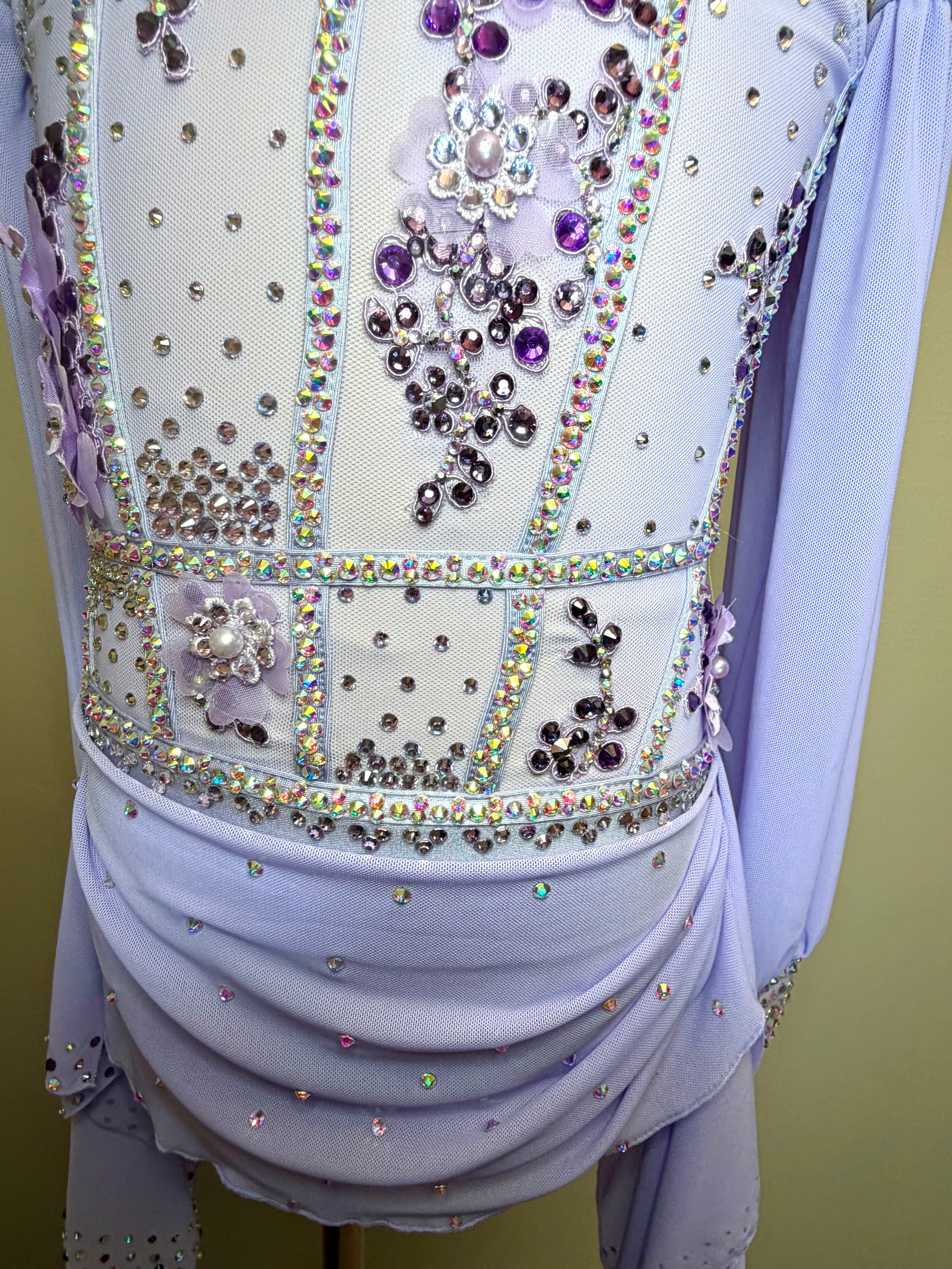 Child Intermediate/Medium Purple Lyrical Dance Costume