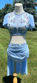 AXS/CXL Sky Blue Two Piece Lyrical Dance Costume
