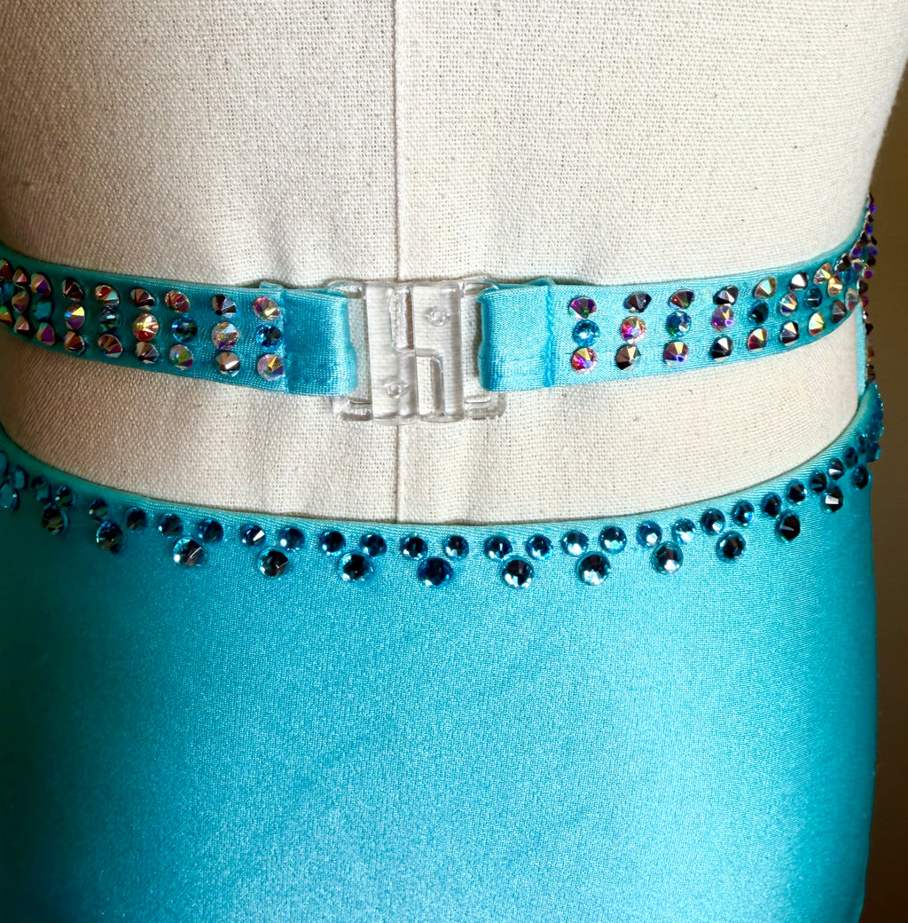 Child Intermediate Aqua Blue Lyrical/Contemporary Dance Costume