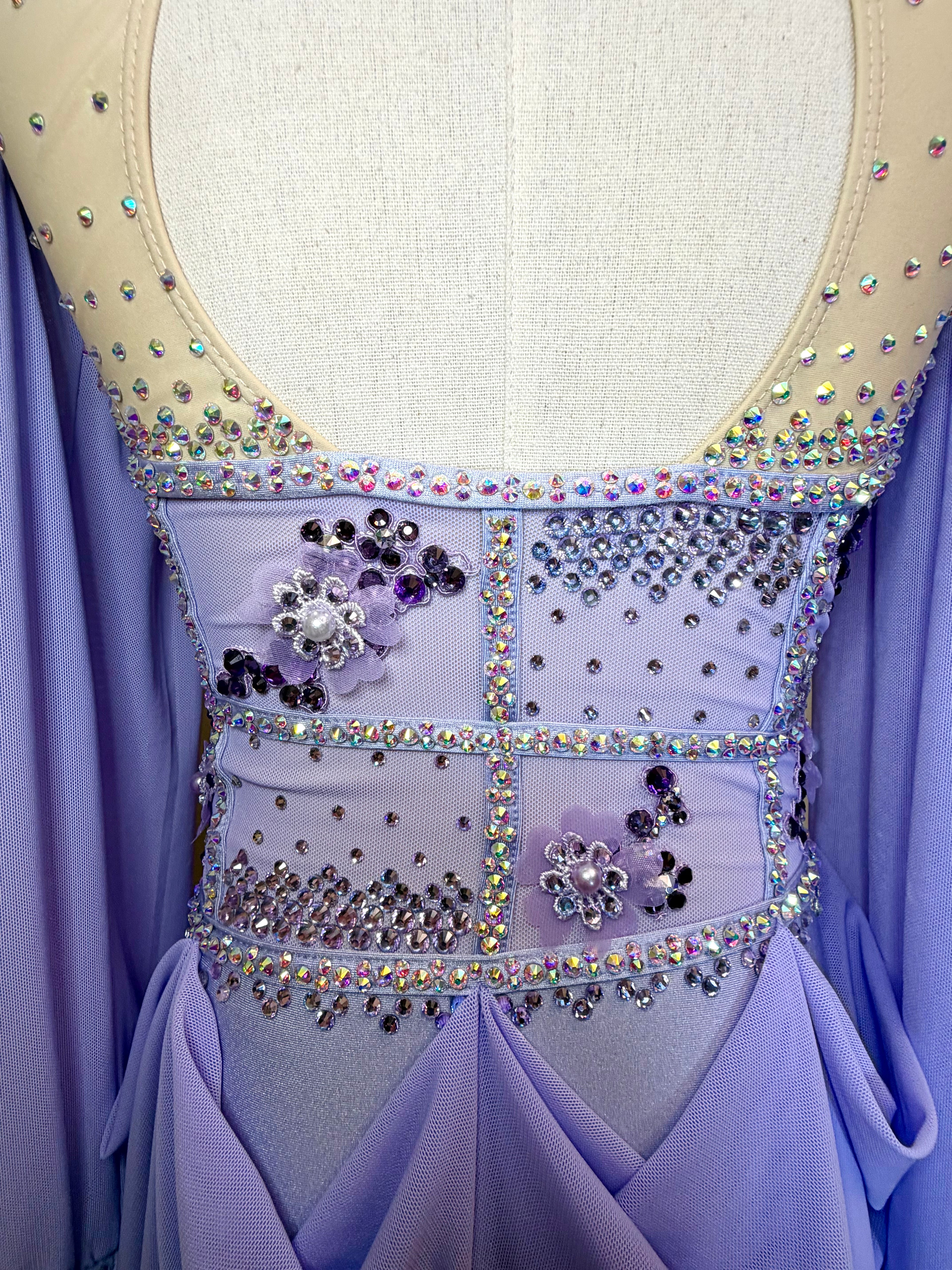 Child Intermediate/Medium Purple Lyrical Dance Costume
