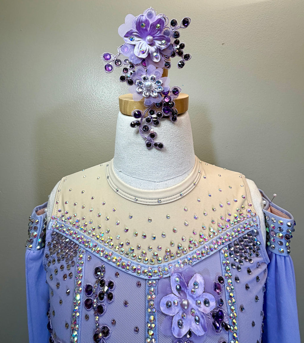 Child Intermediate/Medium Purple Lyrical Dance Costume