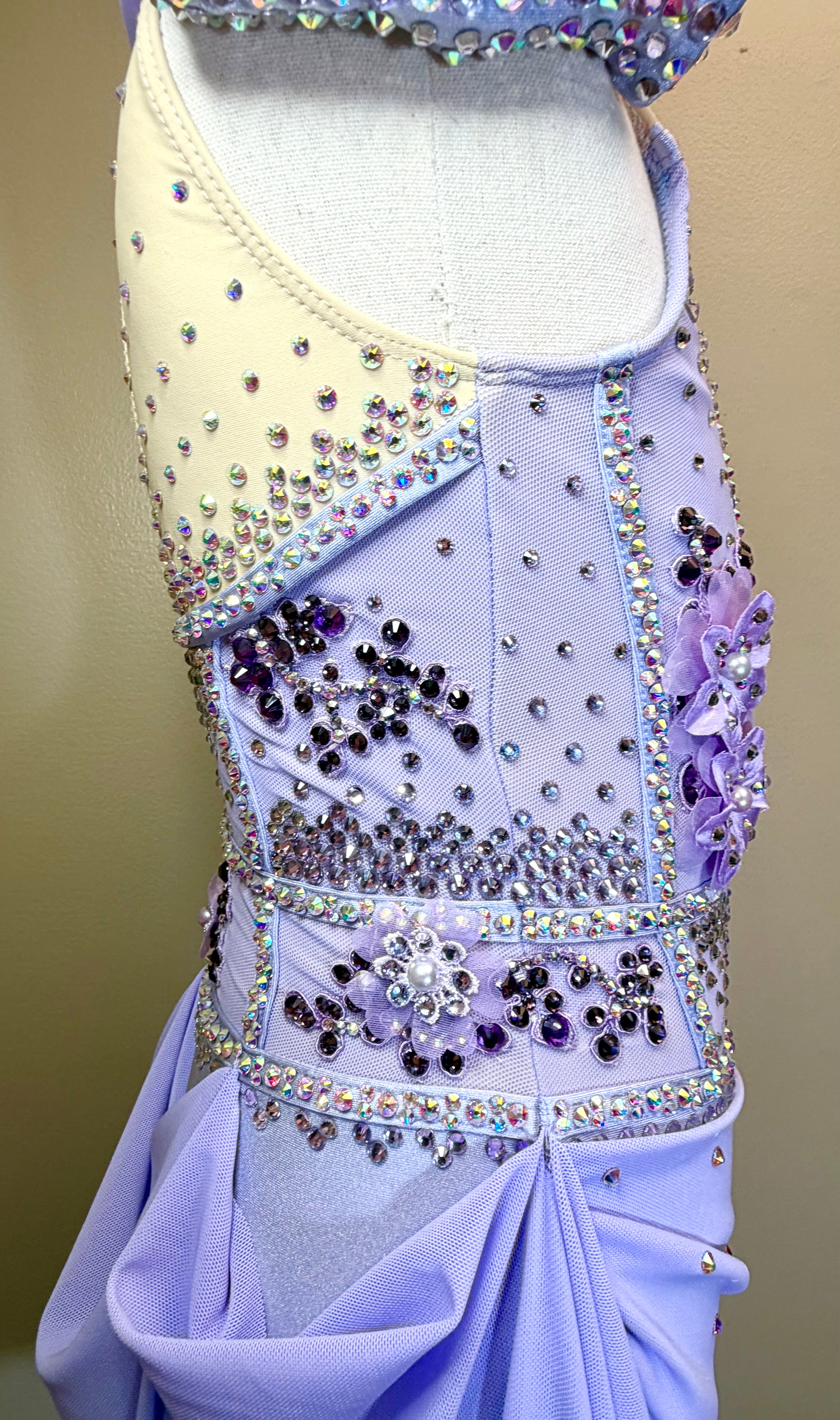 Child Intermediate/Medium Purple Lyrical Dance Costume