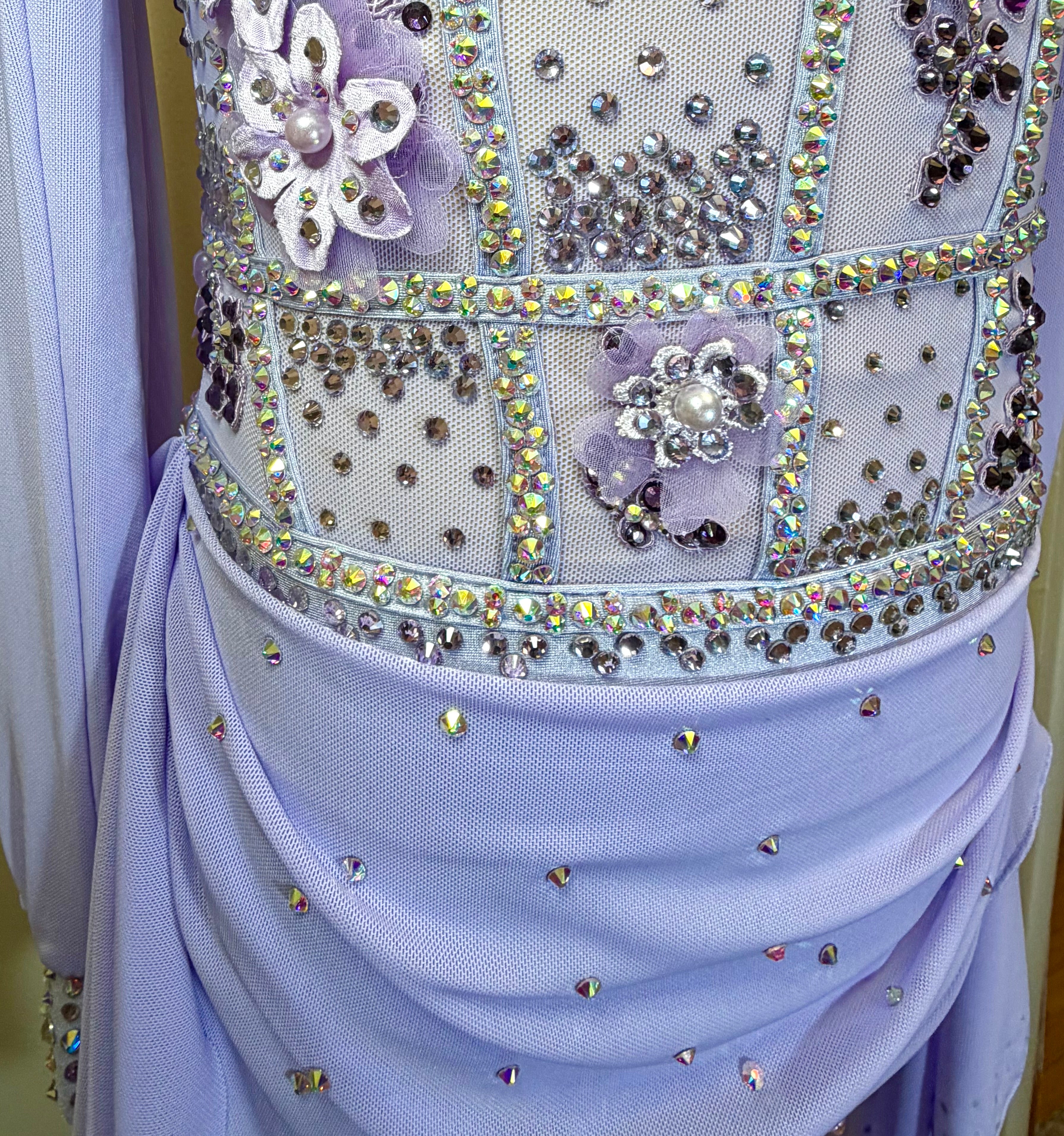 Child Intermediate/Medium Purple Lyrical Dance Costume