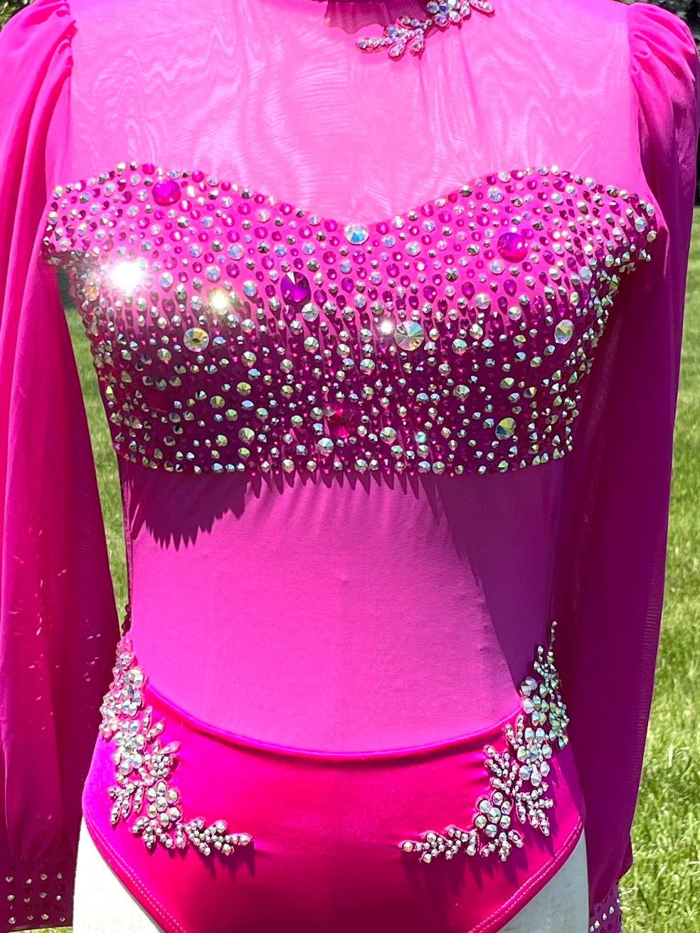 Adult Extra Small Deep Pink Lyrical/Contemporary Dance Costume