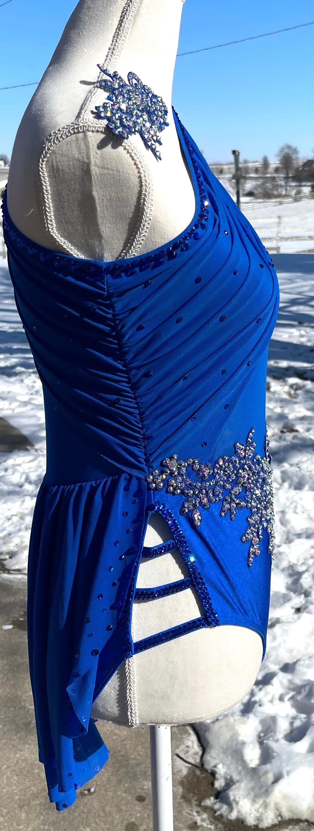 Adult Medium Royal Blue Lyrical/Contemporary Dance Costume