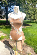 AM/L Gold Lyrical Dance Costume