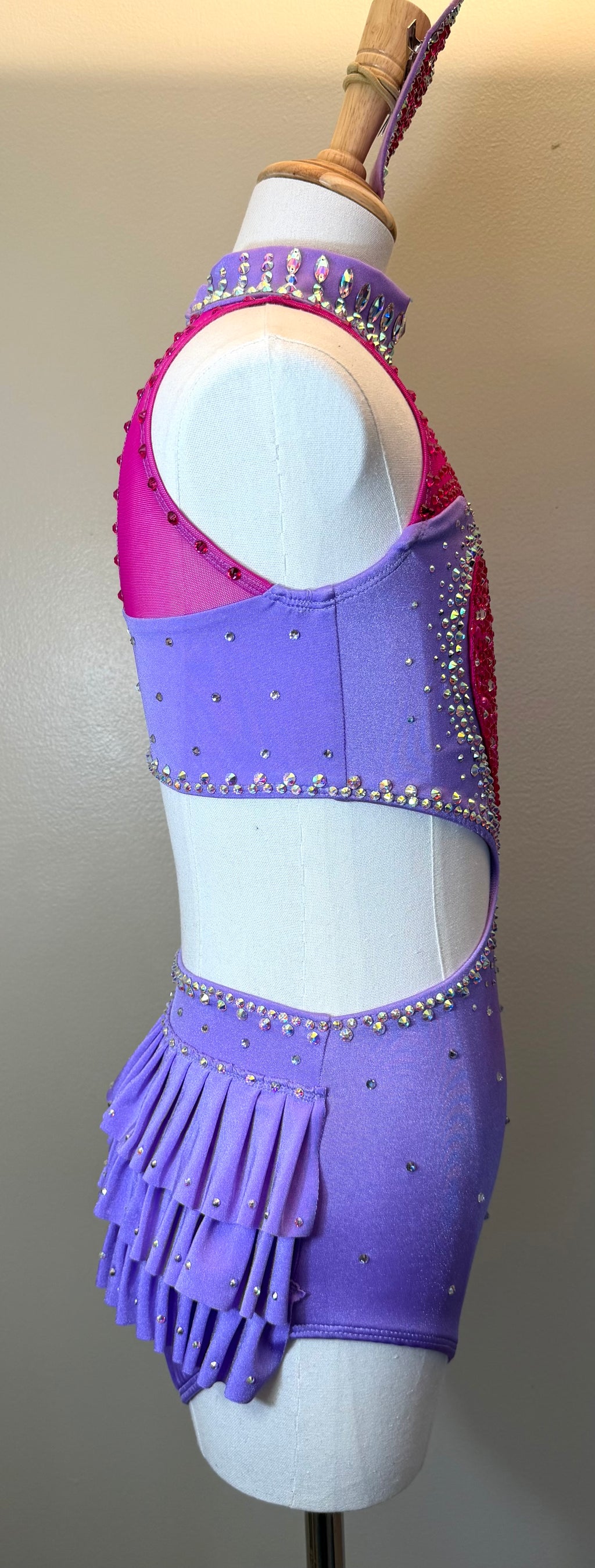 AXS/CXL Purple and Pink Heart Dance Costume