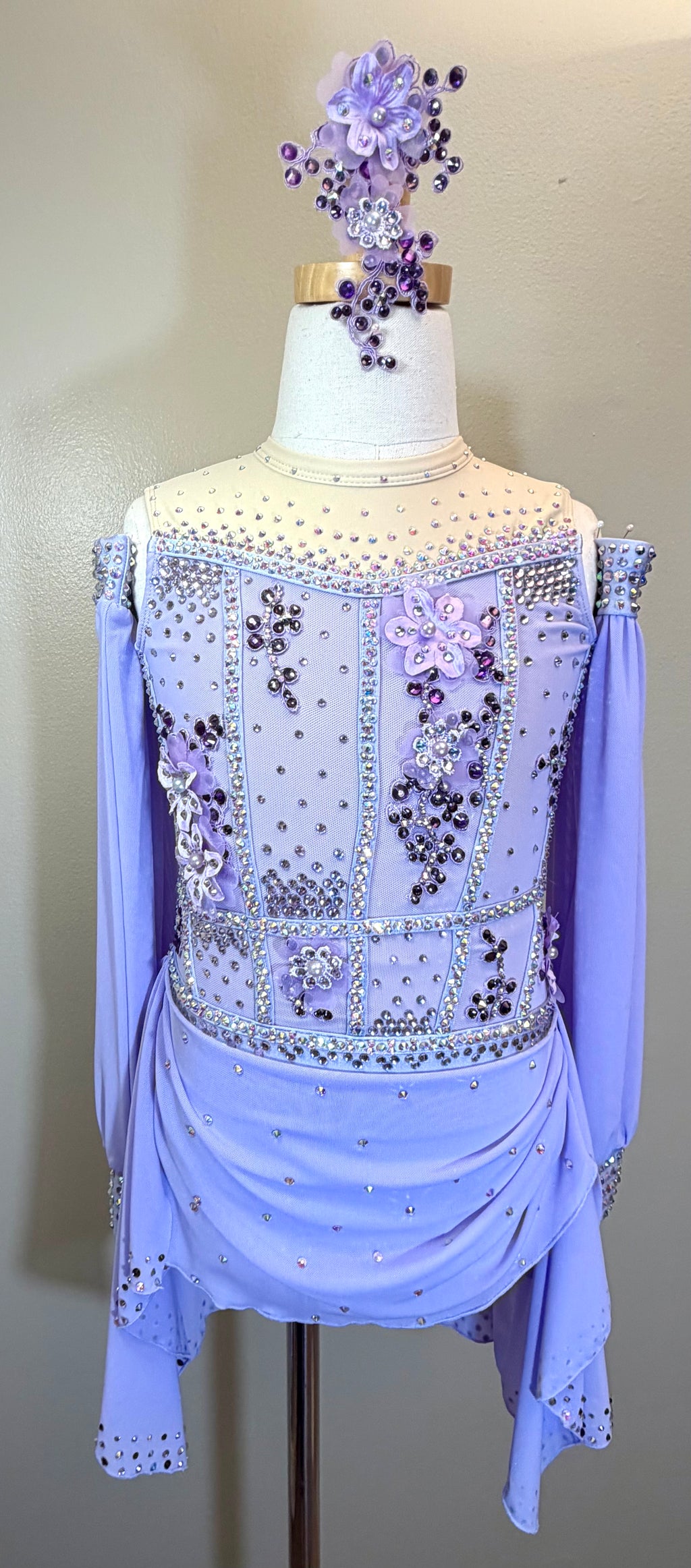 Child Intermediate/Medium Purple Lyrical Dance Costume