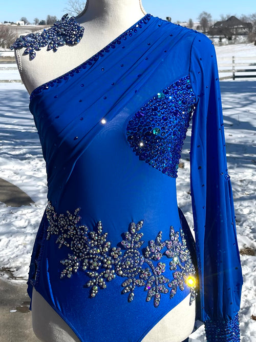 Adult Medium Royal Blue Lyrical/Contemporary Dance Costume