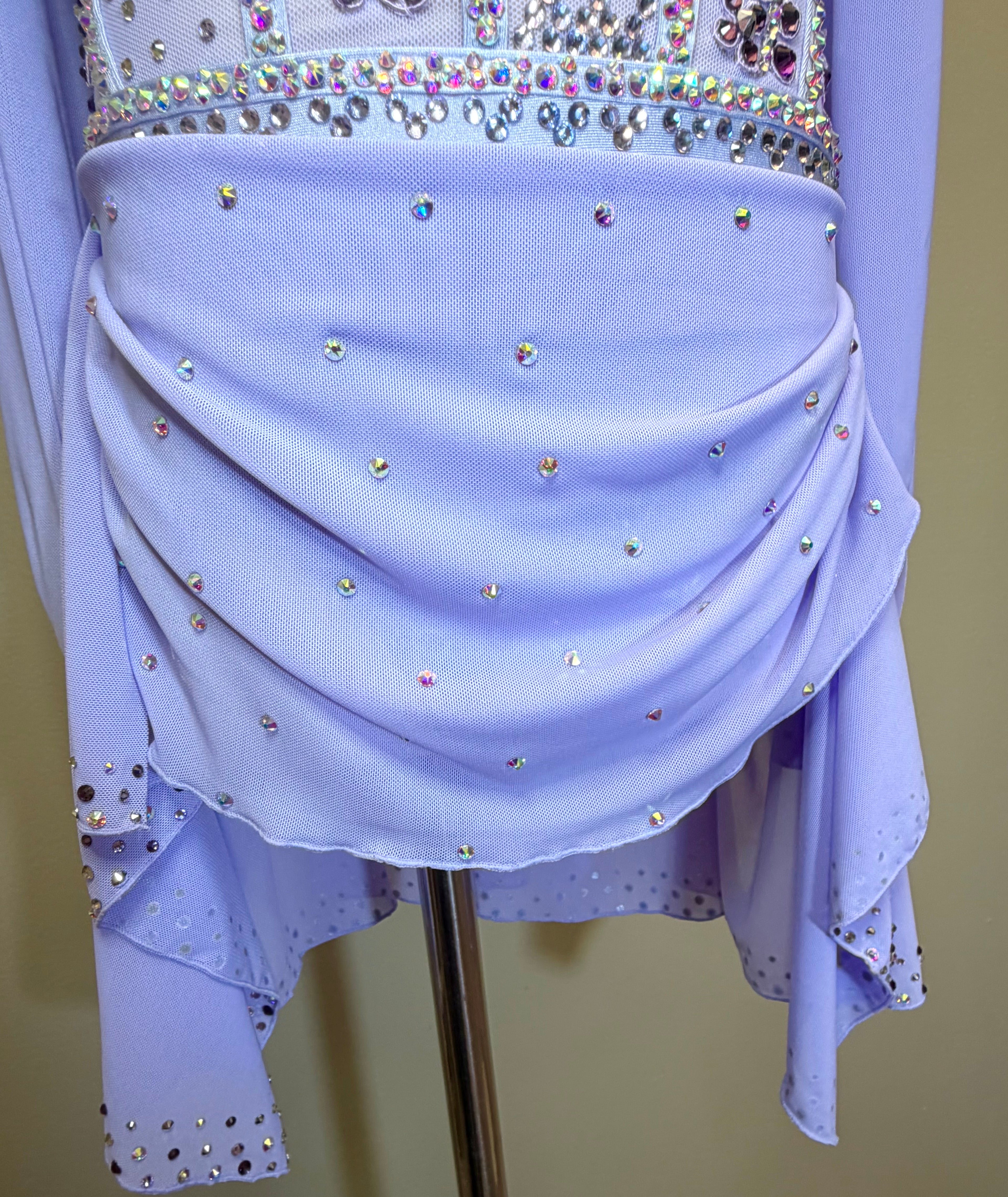 Child Intermediate/Medium Purple Lyrical Dance Costume