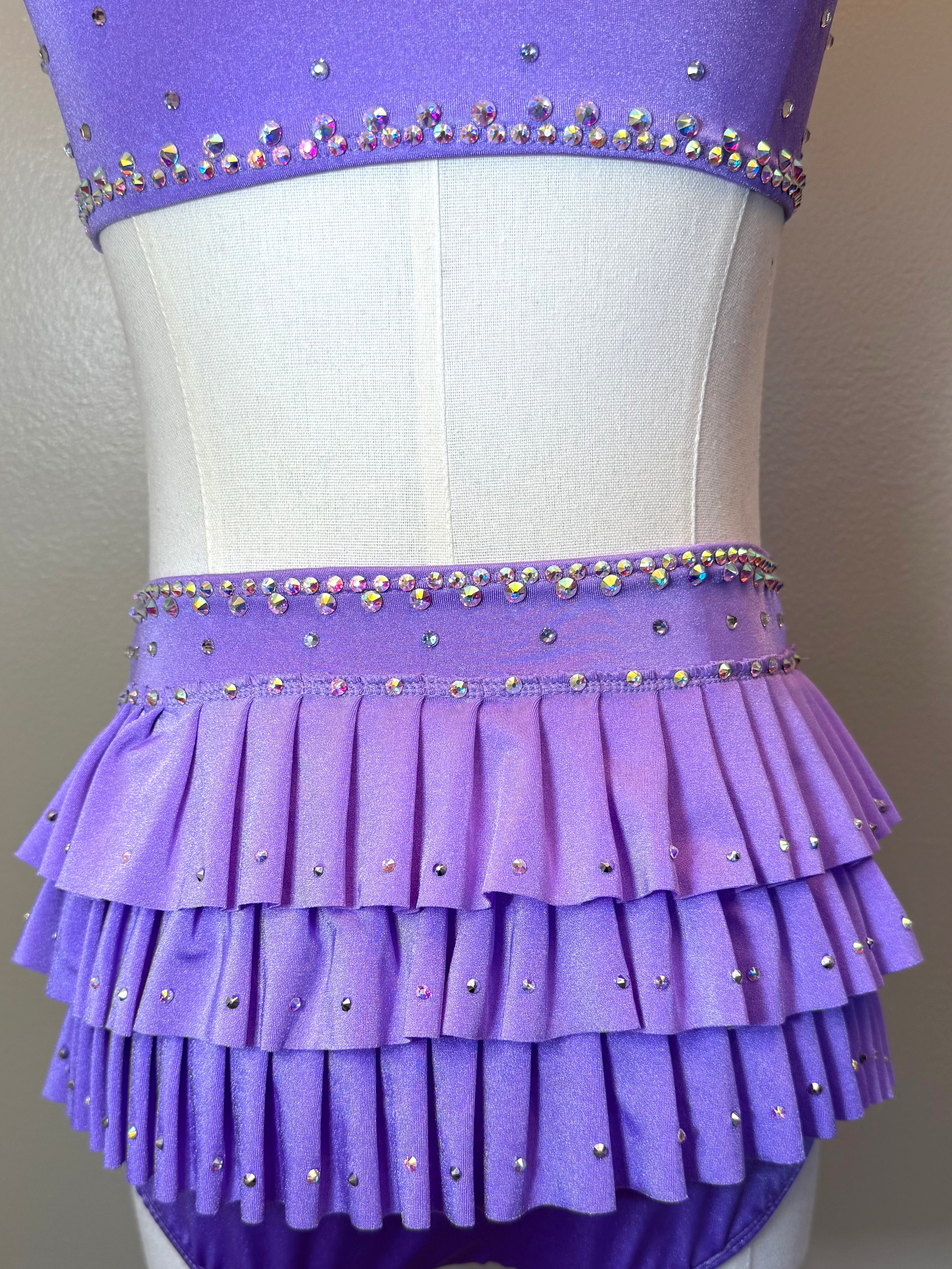 AXS/CXL Purple and Pink Heart Dance Costume