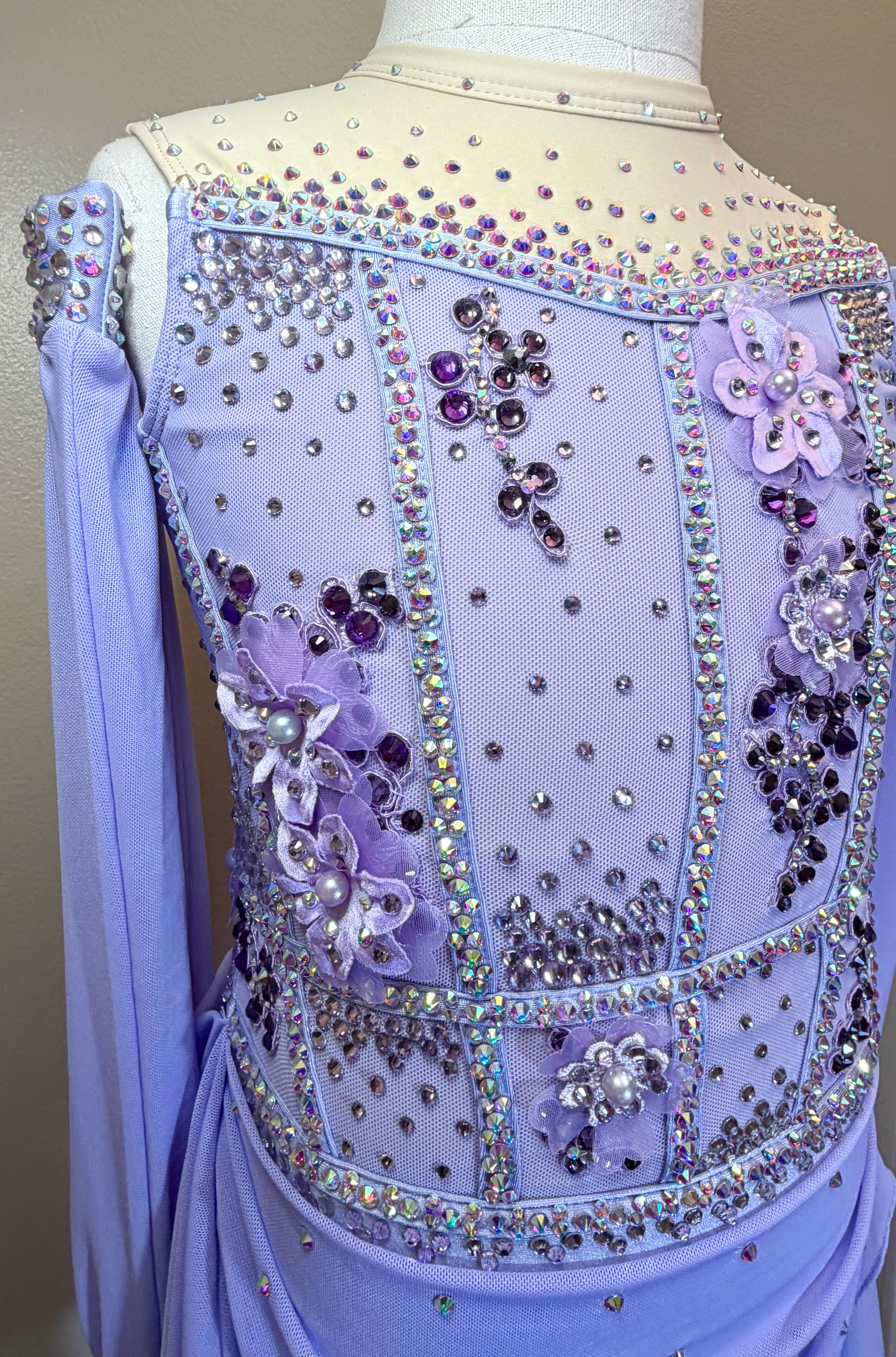 Child Intermediate/Medium Purple Lyrical Dance Costume