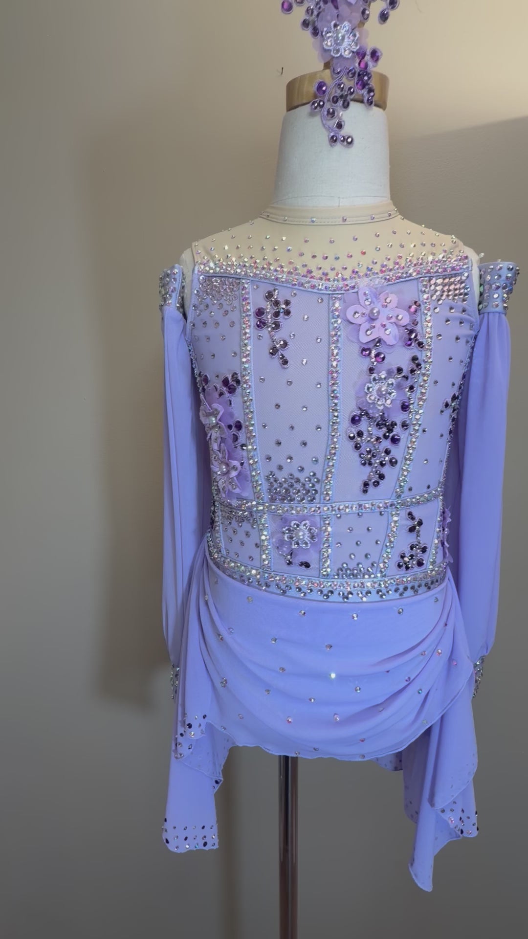 Child Intermediate/Medium Purple Lyrical Dance Costume